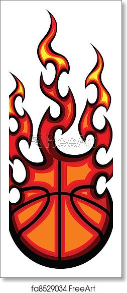 Free Art Print Of Basketball Flaming Ball Vector Illu Flaming 253x581 Free Art Print Of Basketball Flaming Ball Vector Illu Flaming