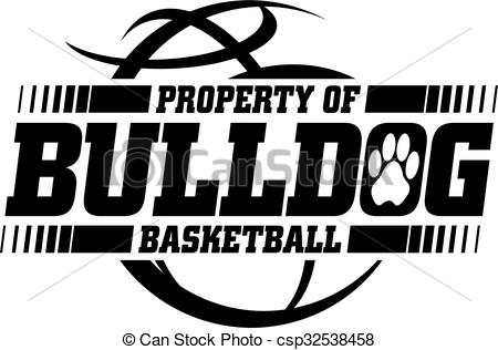 Property Of Bulldog Basketball Team Design For School, Clipart 450x316 Property Of Bulldog Basketball Team Design For School, Clipart