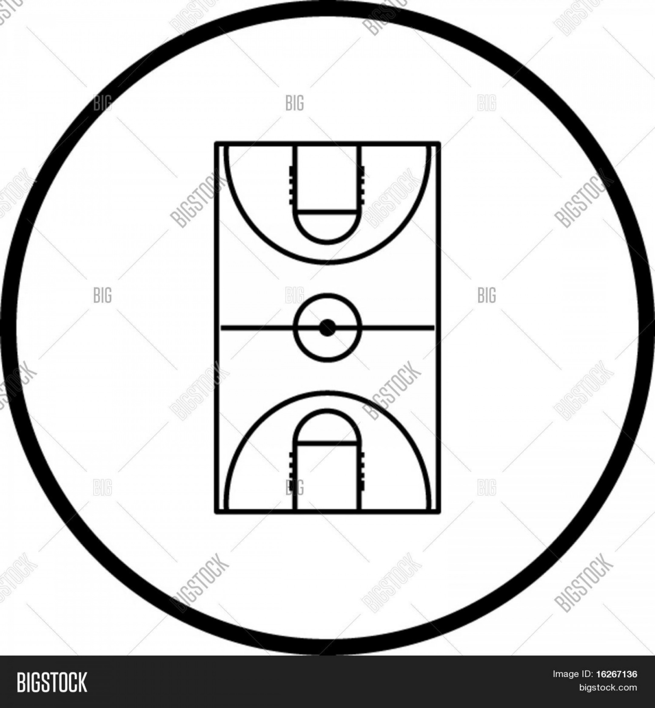 Download Basketball Court Lines Vector at Vectorified.com ...