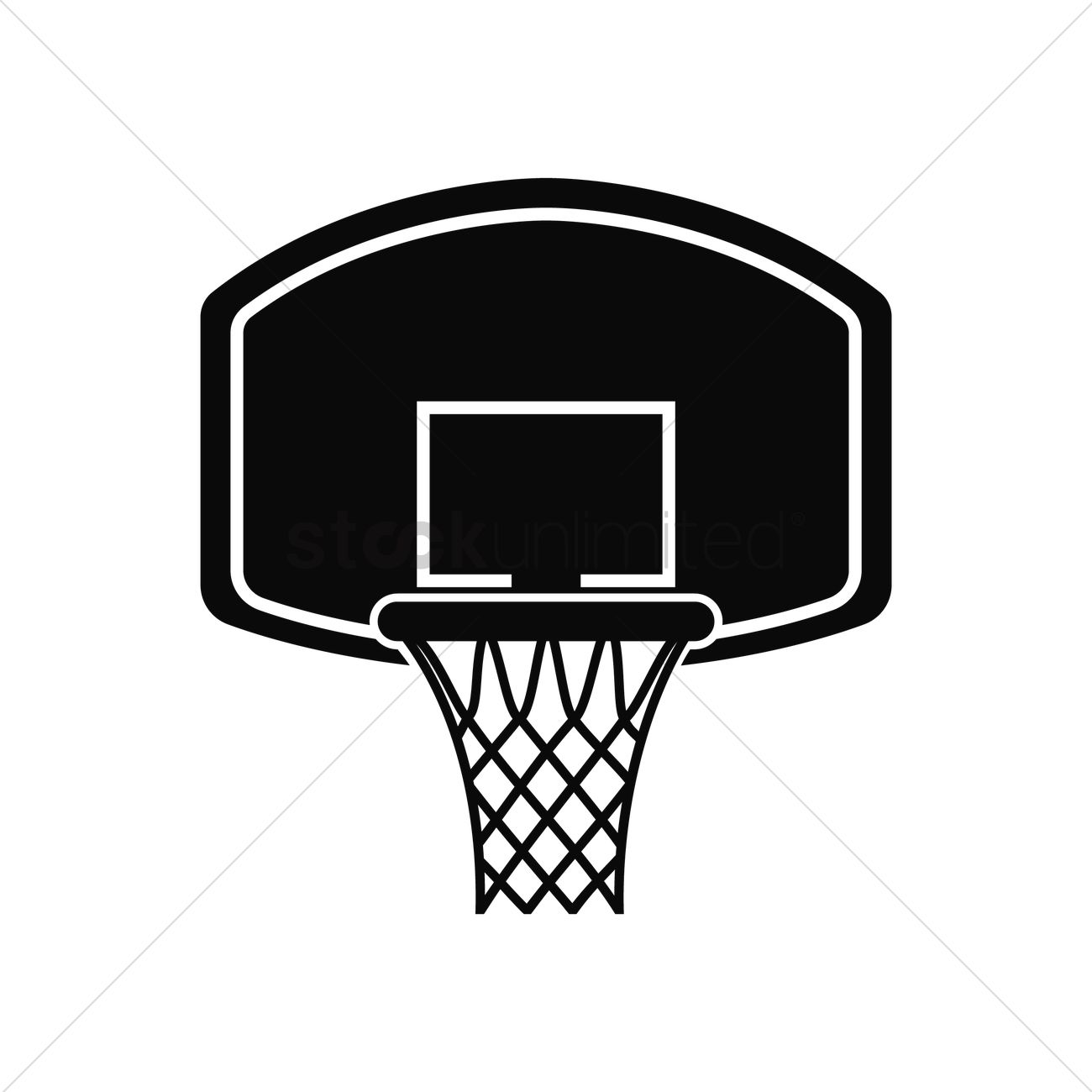 1300x1300 Basketball Hoop Vector Image