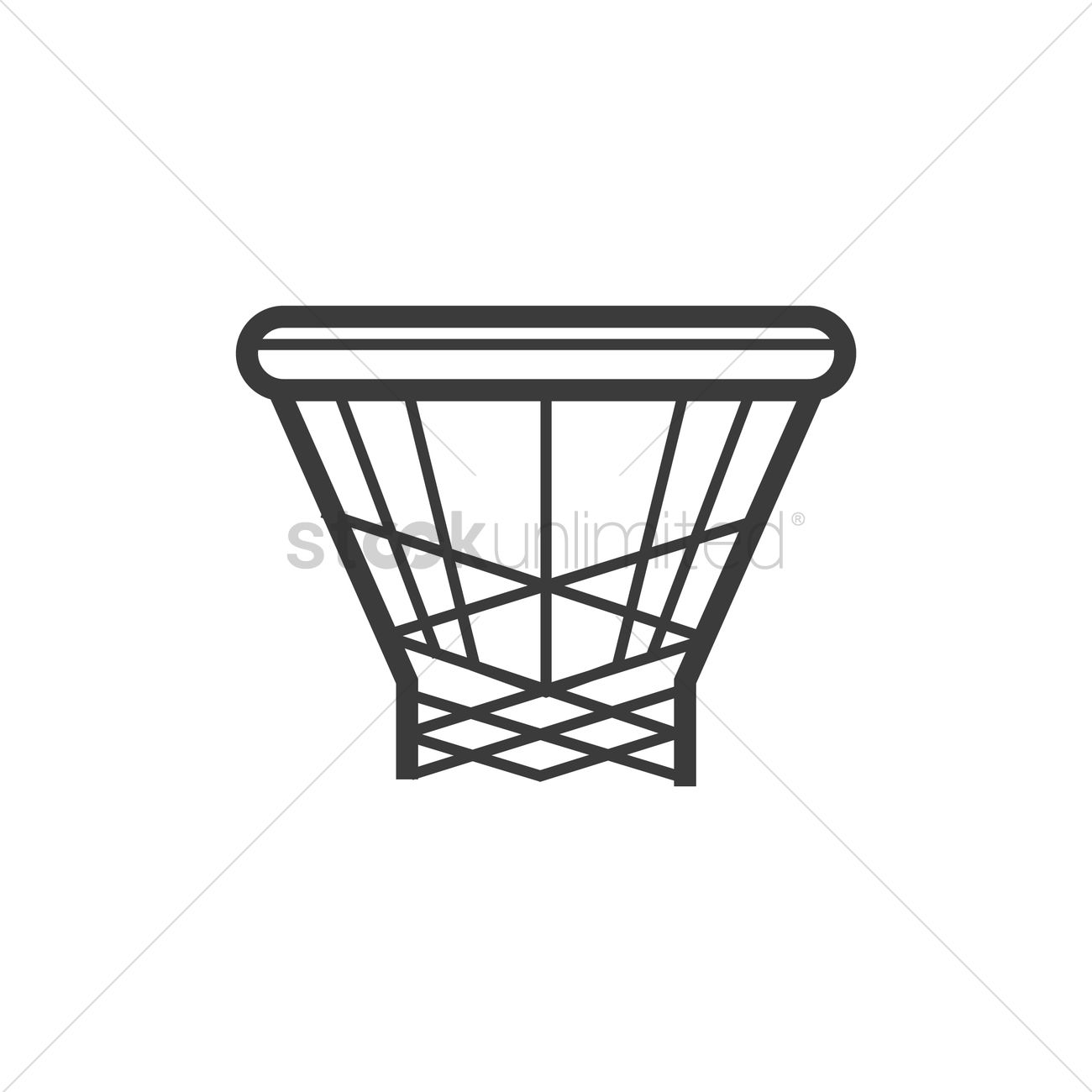 1300x1300 Basketball Hoop Vector Image