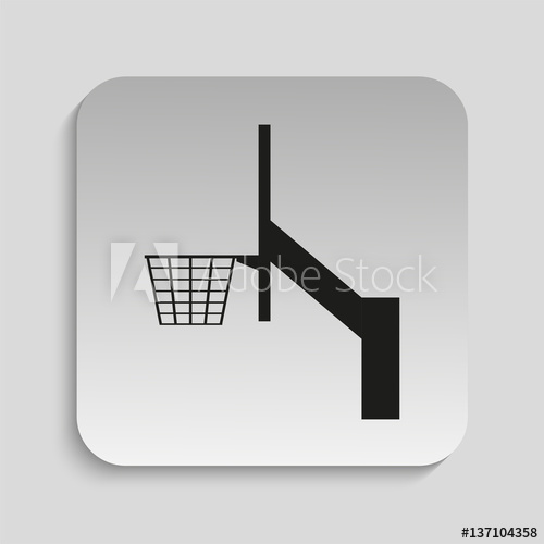 500x500 Basketball Hoop Vector Icon