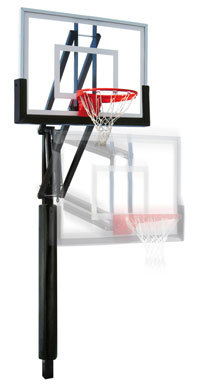 200x385 Vector Nitro Adjustable Basketball Goal