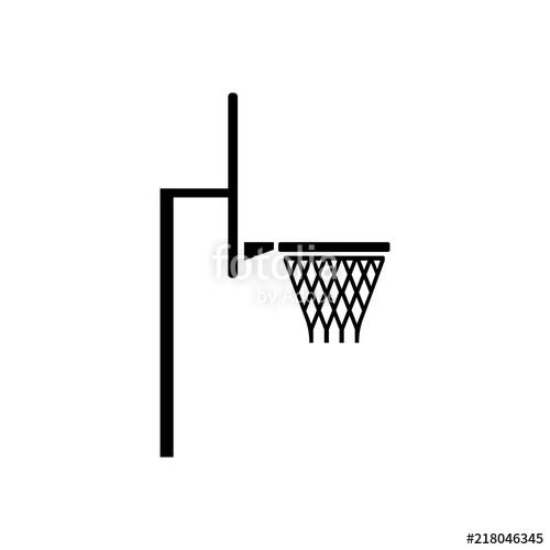 500x500 Basketball Hoop On White Background Stock Image And Royalty Free