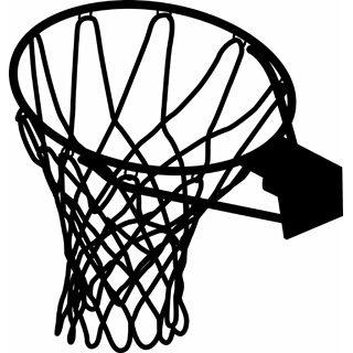 320x320 Basketball Goal Clipart