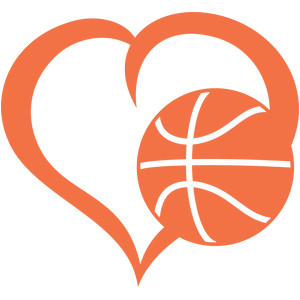 300x300 Clipart Basketball Heart