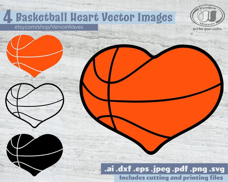 Basketball Heart Vector at Vectorified.com | Collection of Basketball