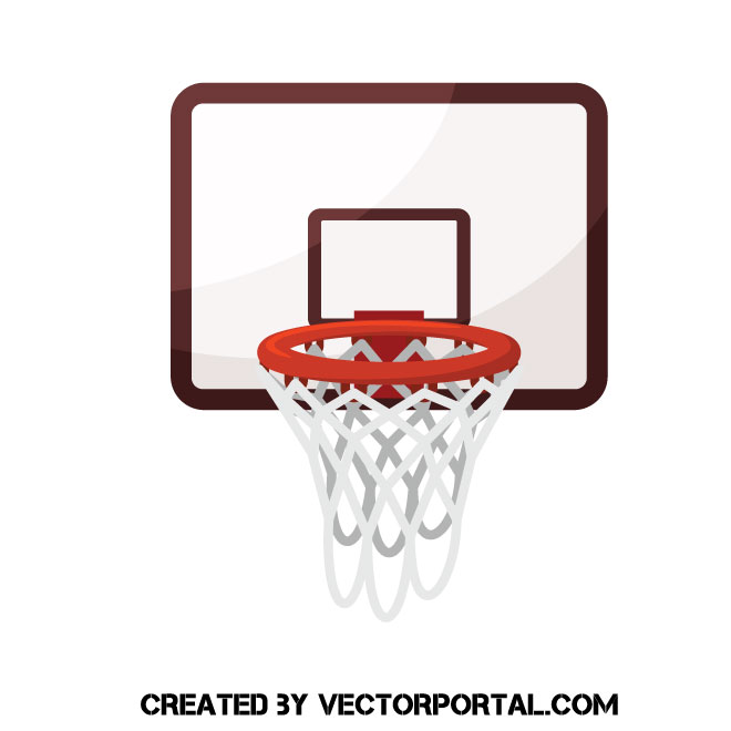 660x660 Basketball Hoop Vector Clip Art