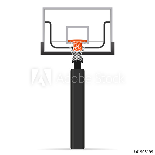 500x500 Basketball Hoop Vector Illustration