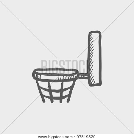 450x470 How To Draw A Basketball Hoop Basketball Hoop Vector Free Trial