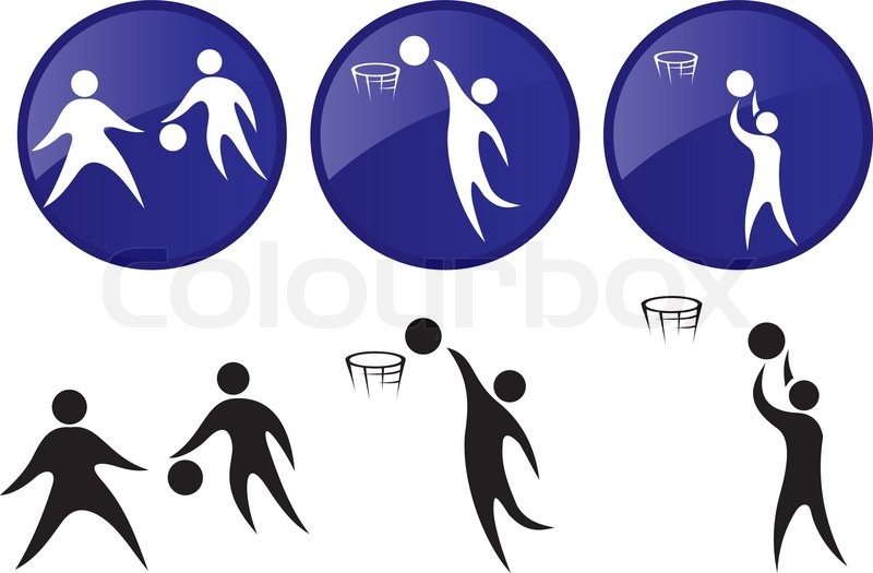 800x525 Basketball Icon Set Silhouettes Of Stock Vector Colourbox