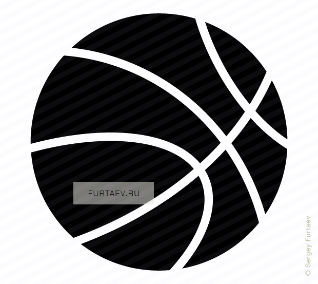 620x553 Basketball Vector Icon