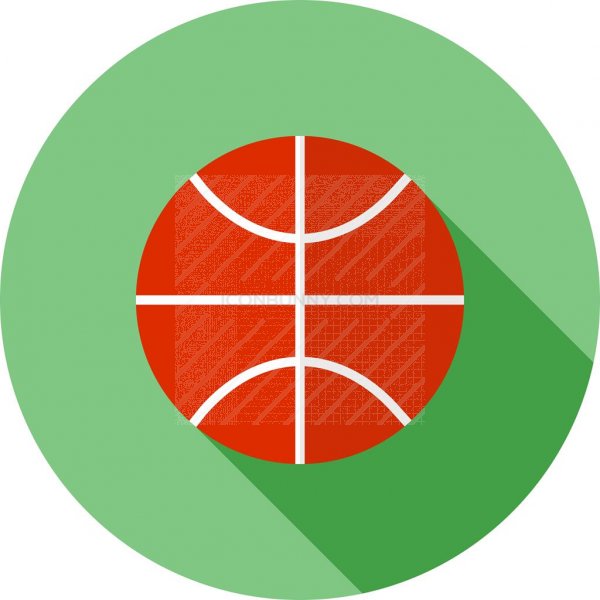 600x600 Basketball Flat Shadowed Icon
