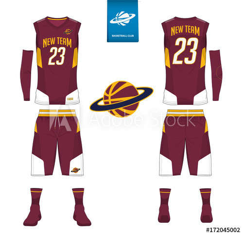500x484 Basketball Jersey, Shorts, Socks Template For Basketball Club