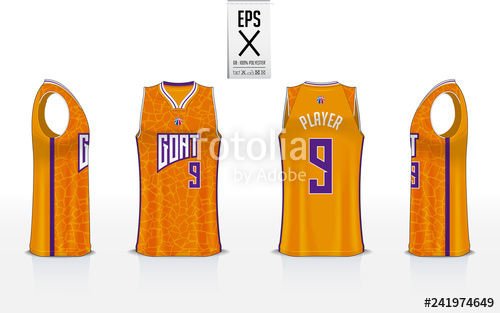 500x313 Basketball Uniform Template Design For Basketball Club Tank Top T