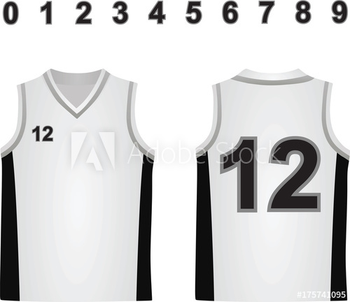 500x432 Basketball Jersey Vector Illustration