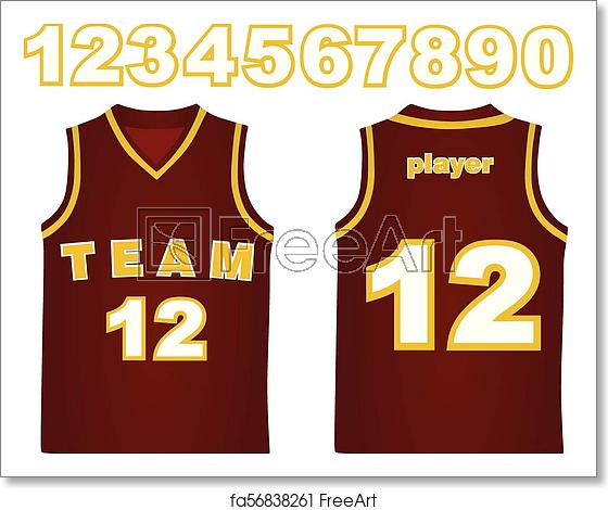 560x470 Free Art Print Of Basketball Jersey Basketball Jersey Vector