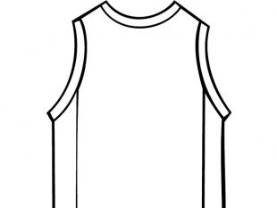 310x233 Basketball Shirt Outline Vector Free Vectors Ui Download