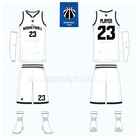 450x450 Blank Basketball Uniform Template