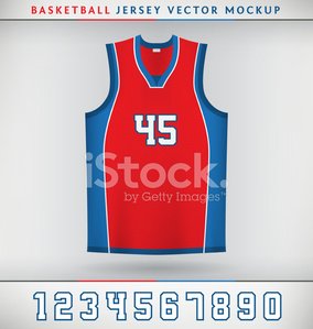 284x299 Basketball Jersey Stock Vectors