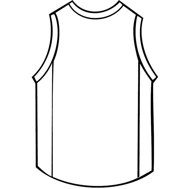 660x660 Basketball Shirt Outline Free Vector Free Vectors Basketball