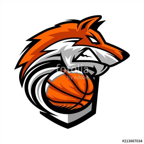 500x500 Basketball Wolf Team Logo Stock Image And Royalty Free Vector