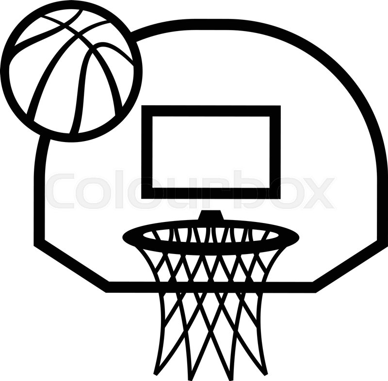 800x786 Basketball Hoop Vector Icon Stock Vector Colourbox