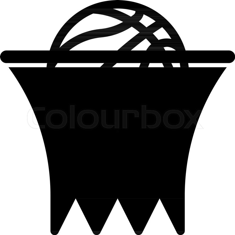 800x800 Glyph Beautiful Basketball Net Vector Stock Vector Colourbox