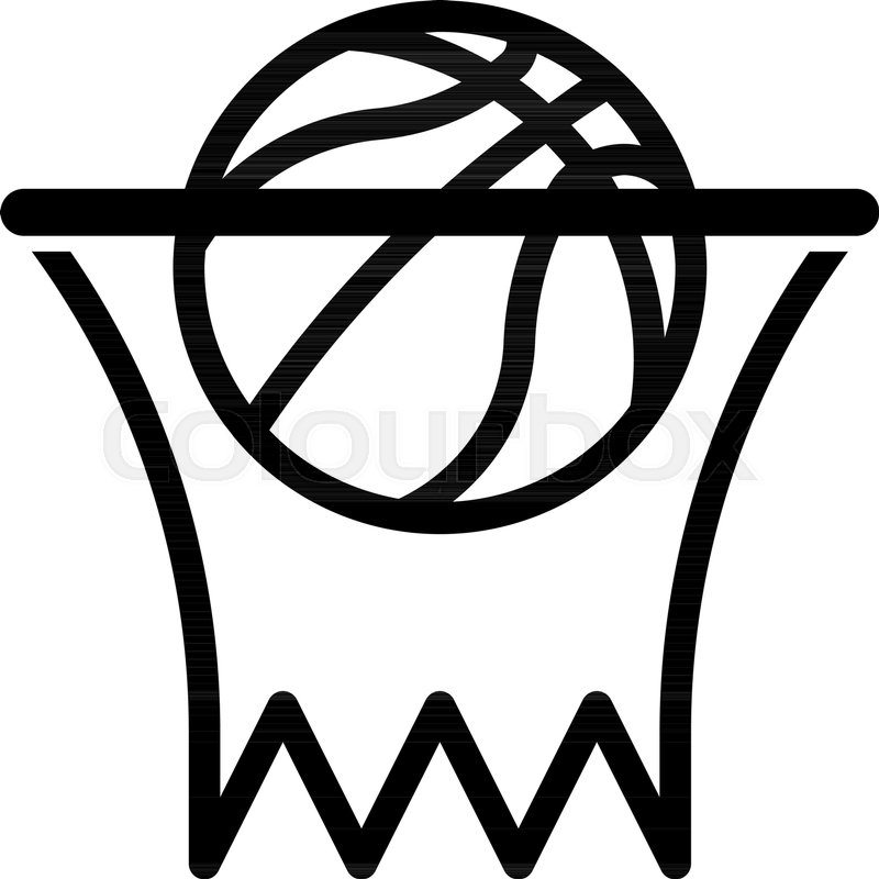 Outline Beautiful Basketball Net Stock Vector Colourbox 800x800 Outline Beautiful Basketball Net Stock Vector Colourbox