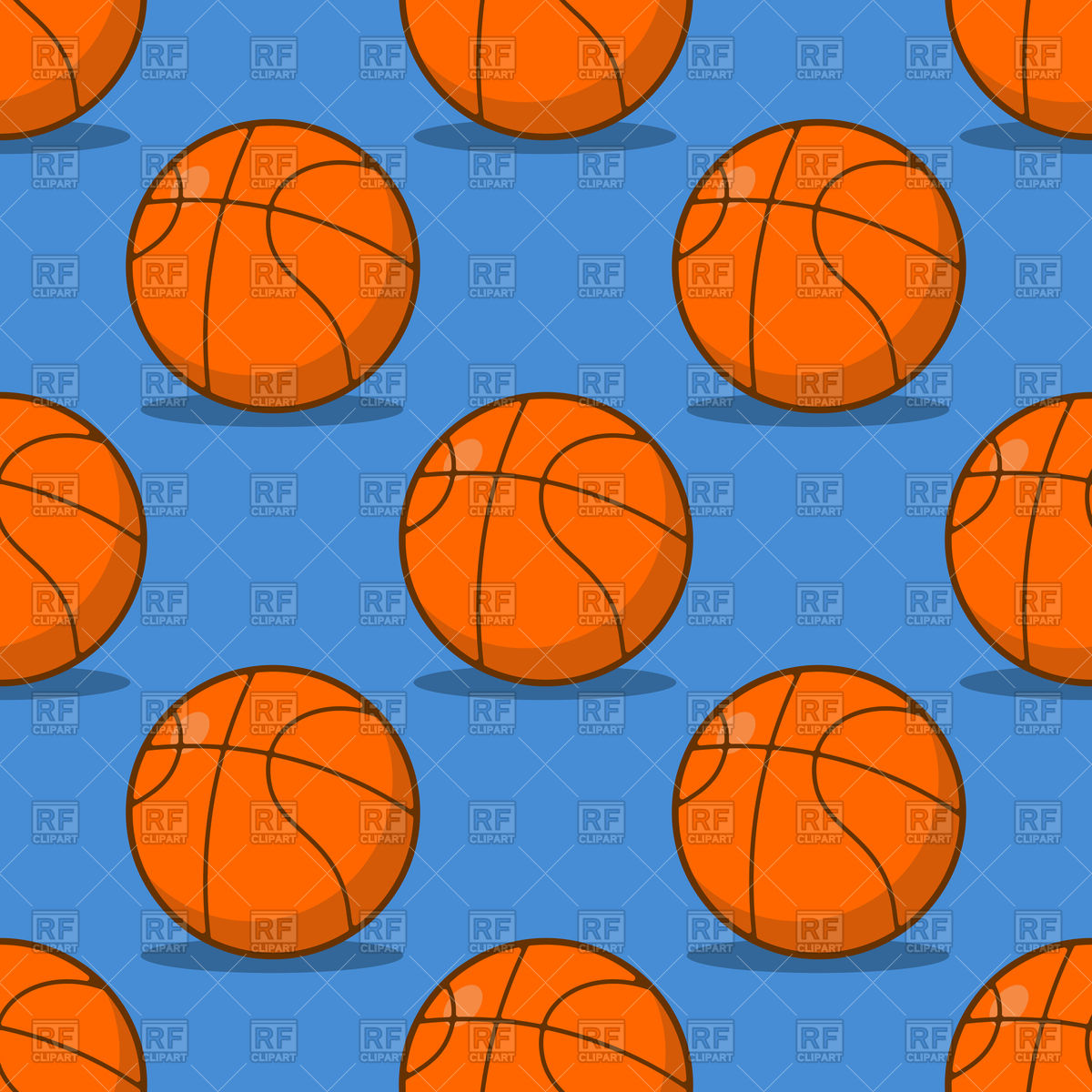 1200x1200 Basketball Seamless Pattern Vector Image Of Backgrounds, Textures