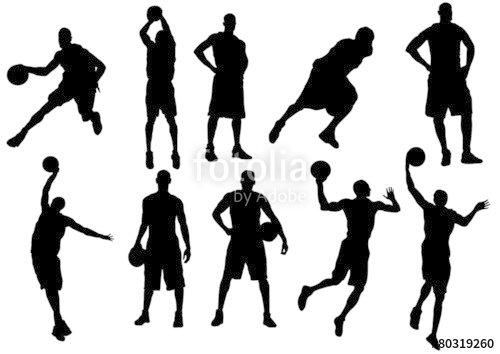 500x354 Basketball Player Silhouette Stock Image And Royalty Free Vector