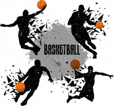 396x368 Basketball Player Silhouette Vector Free Vector Download