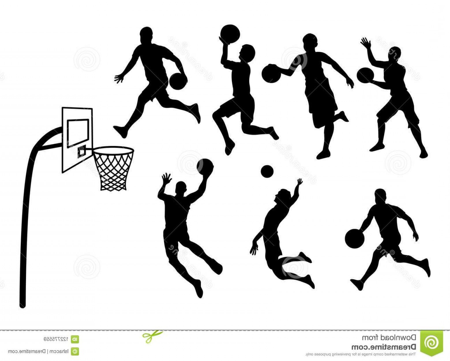 1560x1251 Male Basketball Player Silhouette Vector Illustration Basketba
