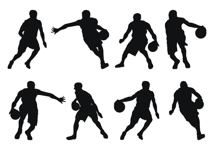 700x490 Basketball Player Silhouettes