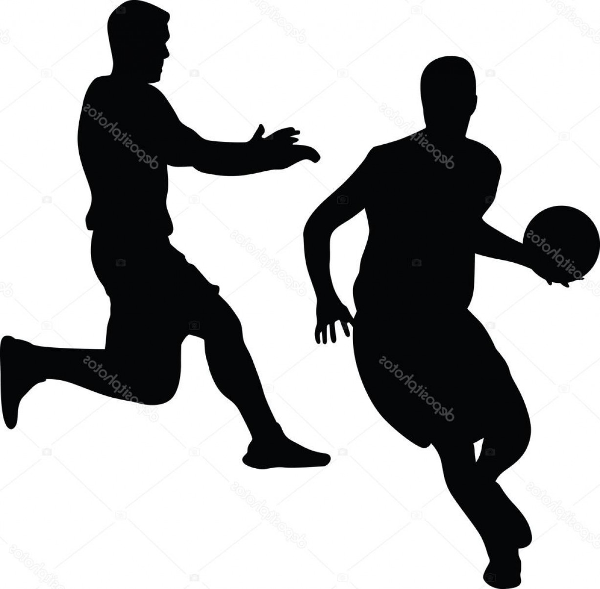 1227x1204 Stock Illustration Basketball Player Silhouette Vector Cqrecords