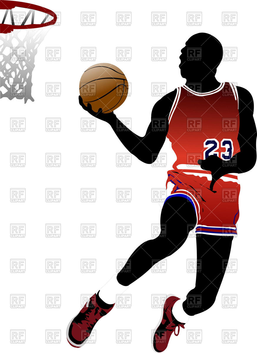 874x1200 Basketball Player To Jumping Basket Vector Image Of Sport