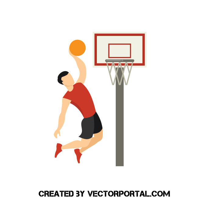 660x660 Man Playing Basketball Vector