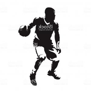 300x300 Basketball Player With Ball Isolated Vector Silhouette Gm Soidergi