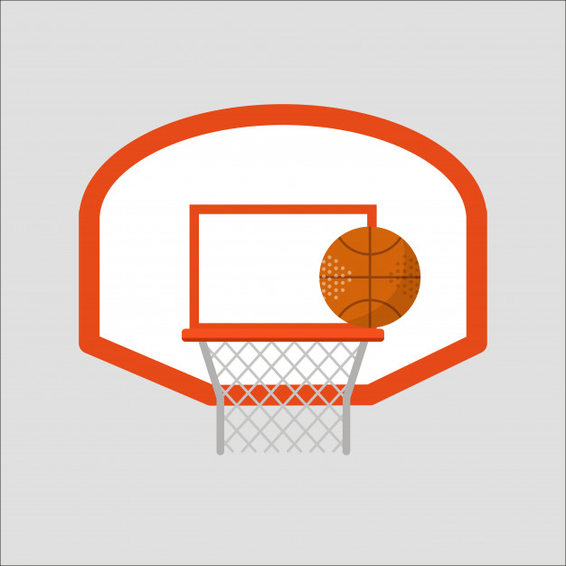 626x626 Basketball Hoop Sport Basket Vector Illustration Vector Premium