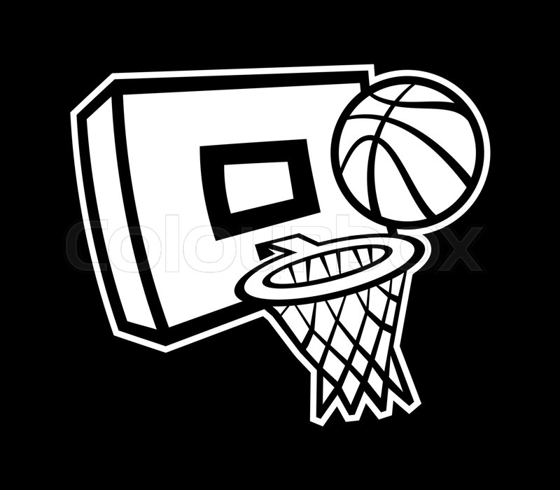 800x700 Basketball Hoop Vector Icon Stock Vector Colourbox