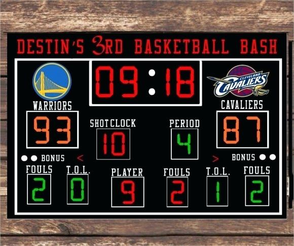 580x486 Basketball Scoreboard Vector Premium Download Basketball
