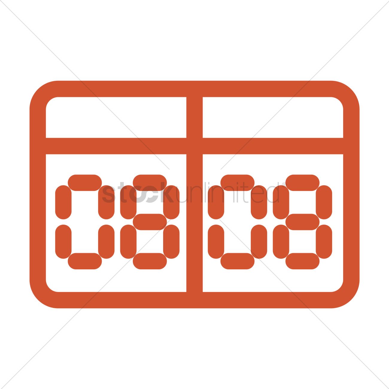 1300x1300 Basketball Scoreboard Vector Image