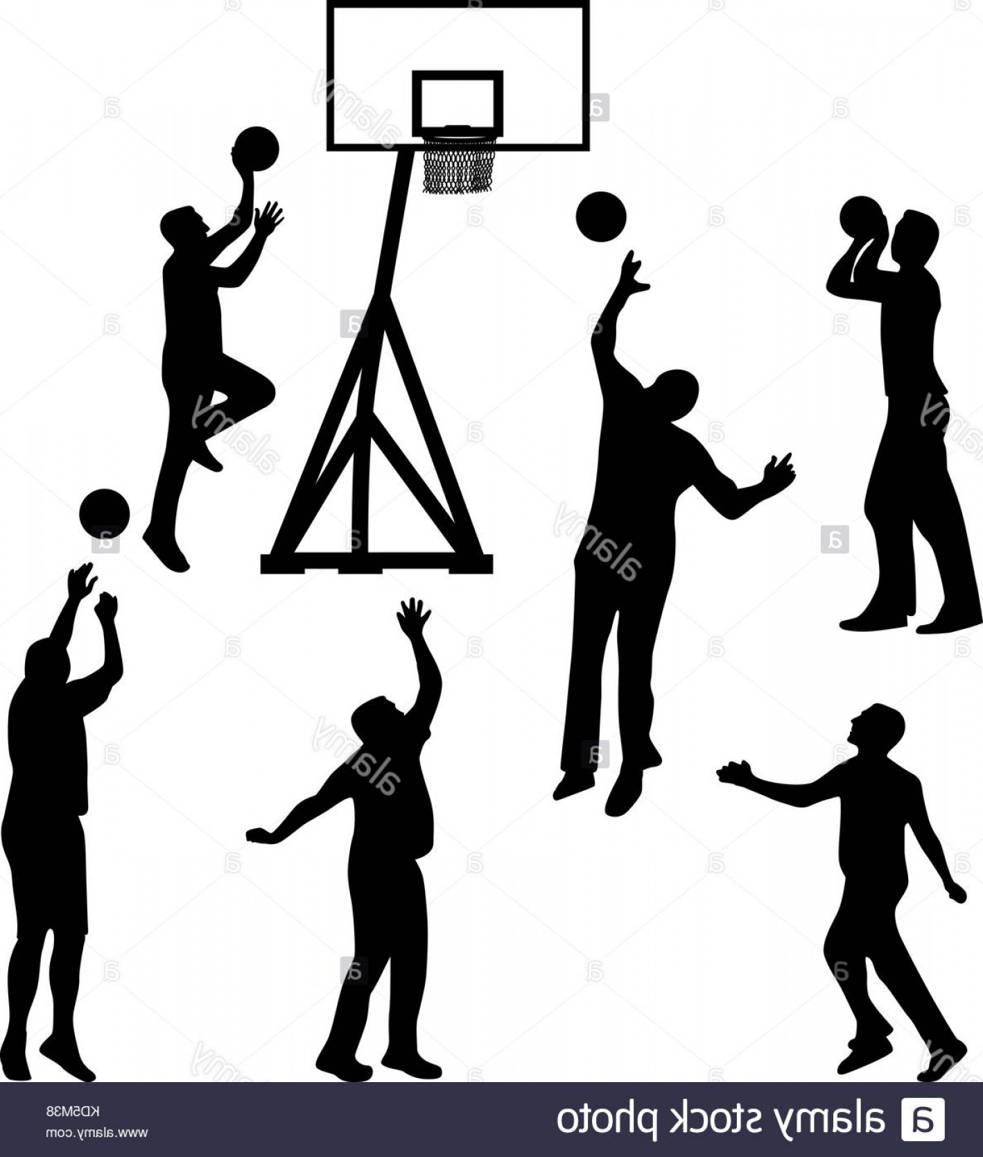 1418x1668 Basketball Silhouette Vector Art Studiogrfx