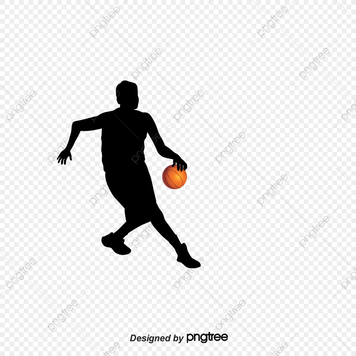 1200x1200 Basketball Silhouette Vector Material, Basketball, Movement