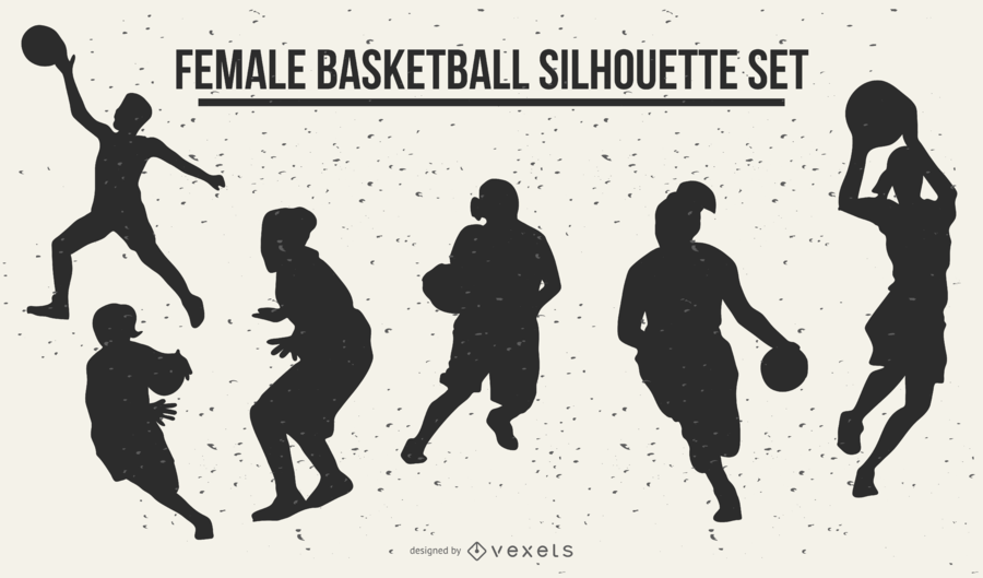 900x529 Female Basketball Silhouettes