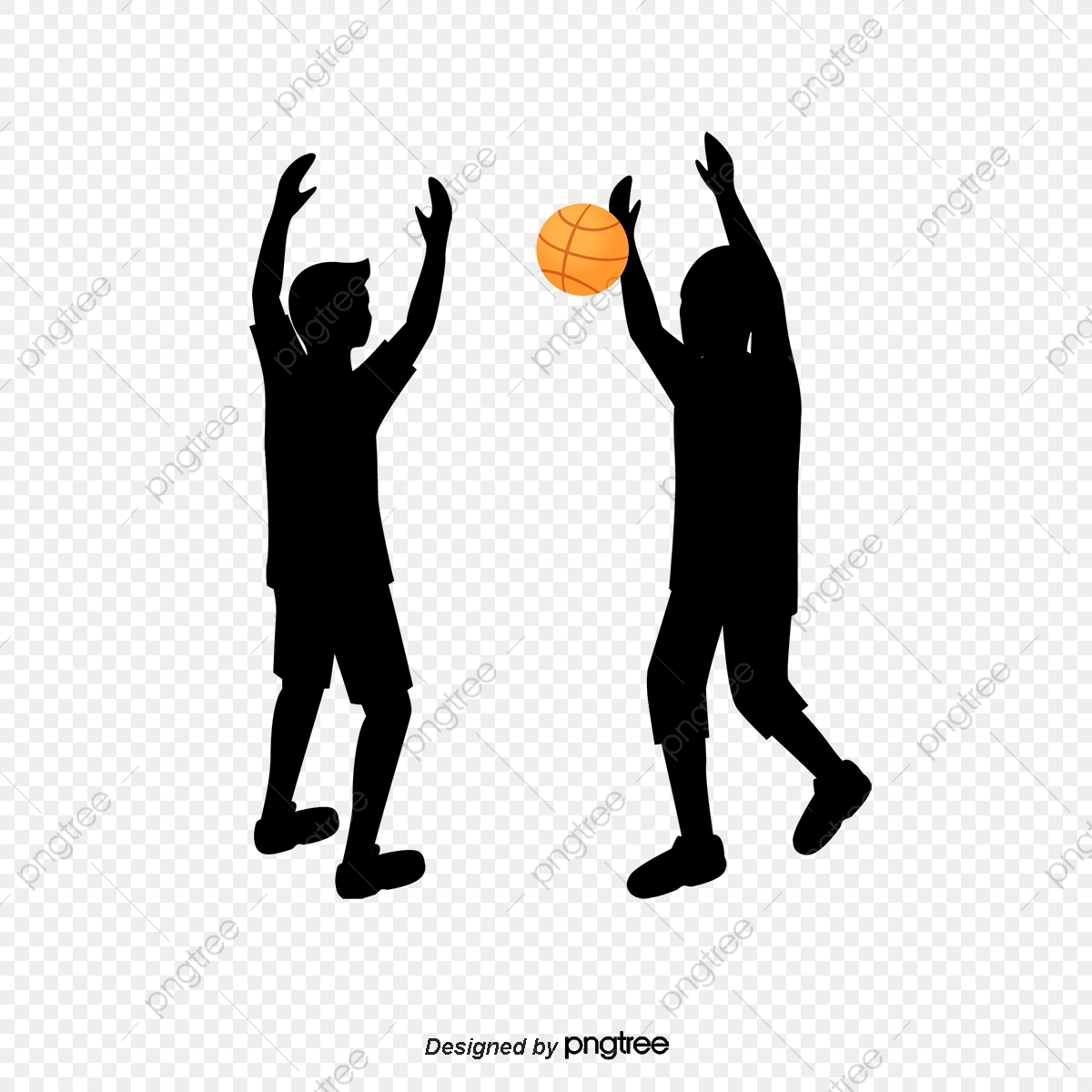 1200x1200 Playing Basketball Silhouette, Basketball Vector, Silhouette