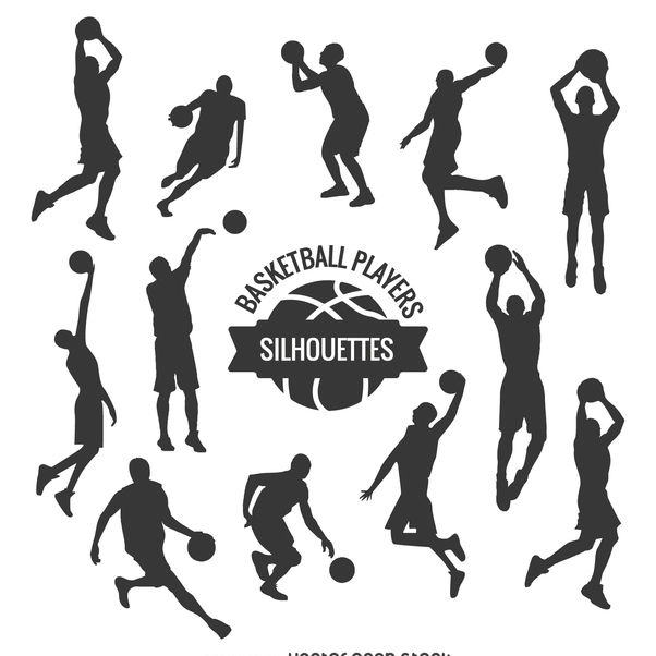 Basketball Silhouette Vector at Vectorified.com | Collection of ...