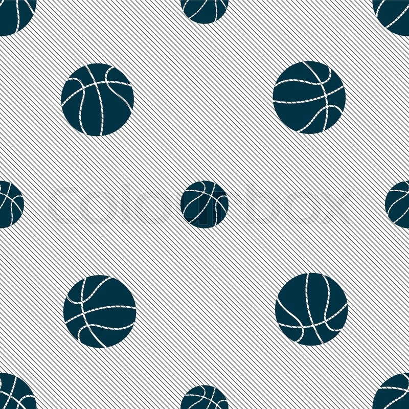 800x800 Basketball Icon Sign Seamless Pattern Stock Vector Colourbox