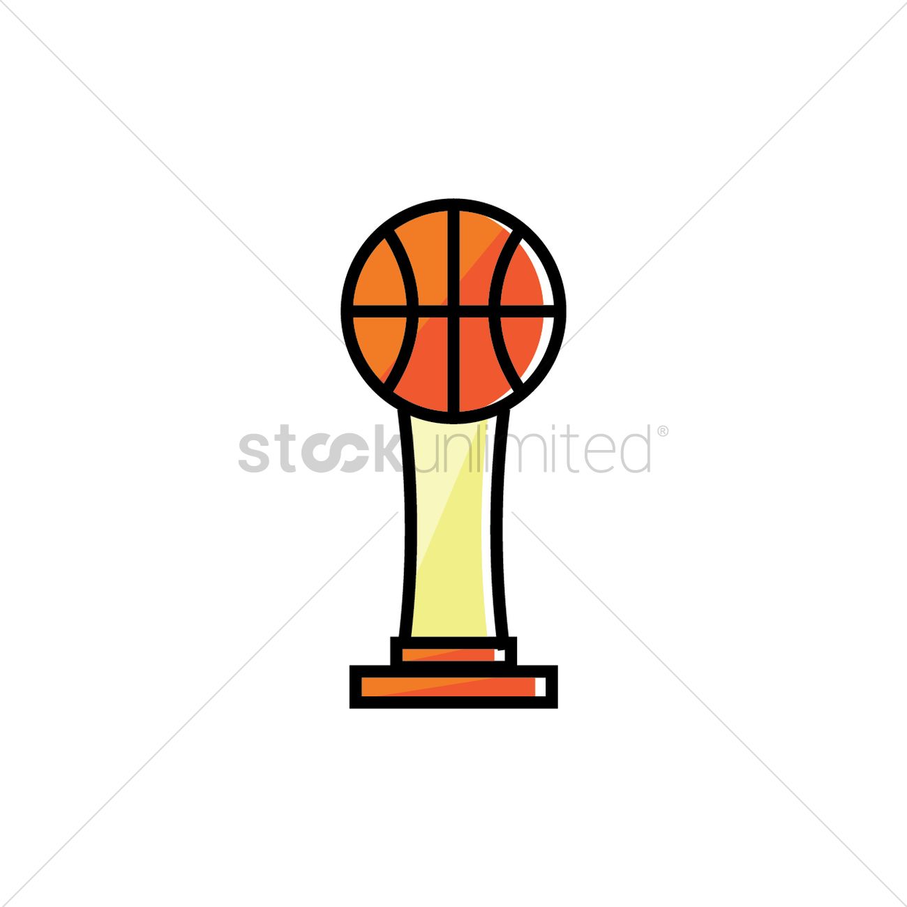 Basketball Trophy Vector Image 1300x1300 Basketball Trophy Vector Image