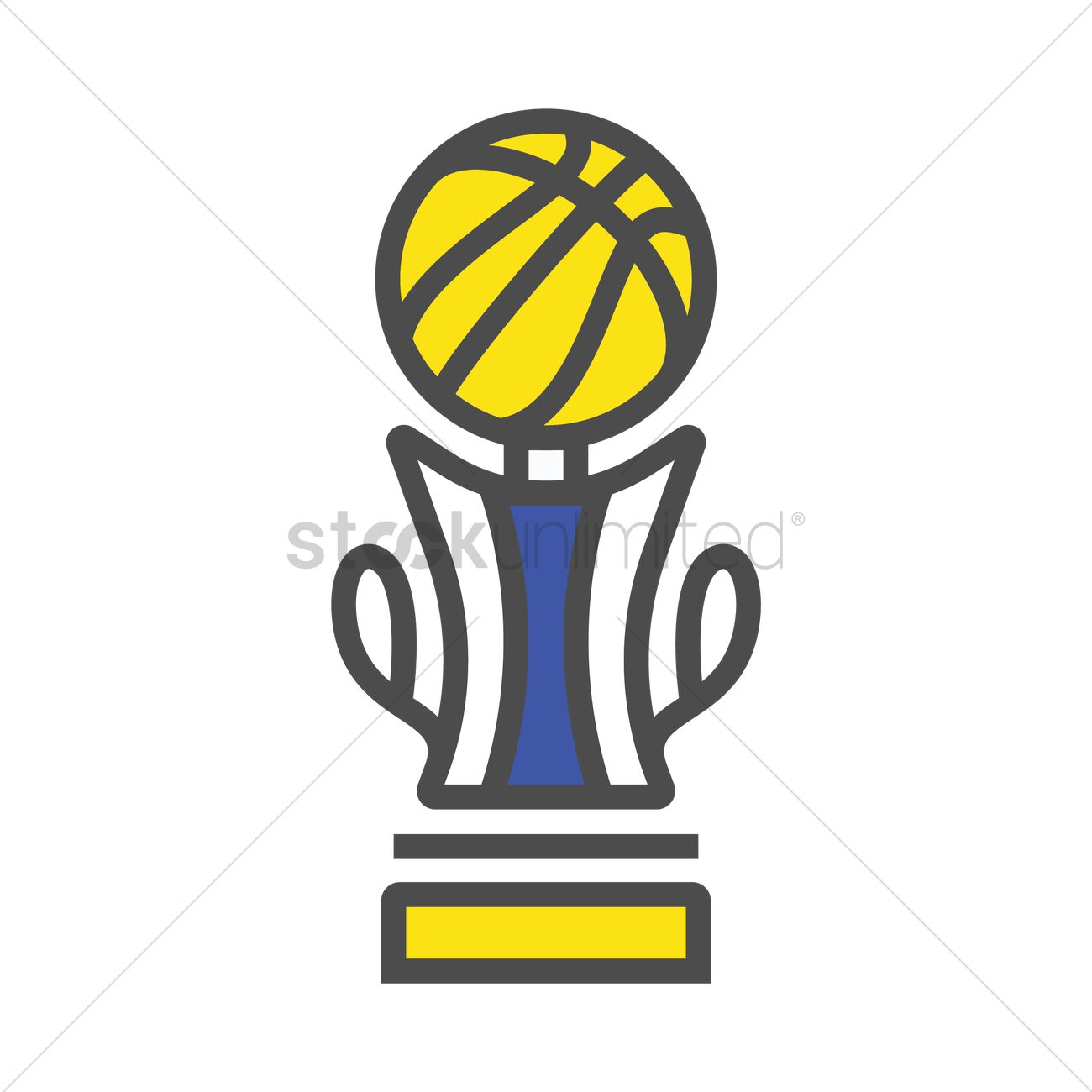 Basketball Trophy Vector Image 1300x1300 Basketball Trophy Vector Image